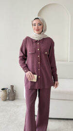 Milan Modal Takım - Mürdüm - Görsel 4