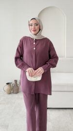 Rova Modal Takım - Mürdüm - Görsel 4