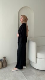 Mayra Tensel Takım - Siyah - Görsel 2