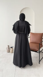 Elen Zincirli Scuba Elbise - Siyah - Görsel 3