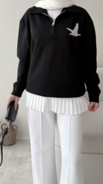 Mona Sweat - Siyah - Görsel 4