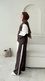 Pina Geçişli Oyşo Takım - Kahve - Görsel 2