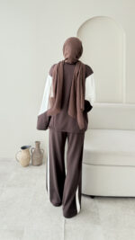 Pina Geçişli Oyşo Takım - Kahve - Görsel 3