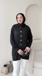 Efsun Triko Hırka - Siyah