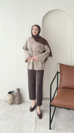 Ekose Scuba Sweat - Kahve - Görsel 4