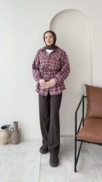 Oduncu Gömlek - Bordo - Görsel 4