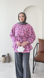 Oduncu Gömlek - Pembe - Görsel 2