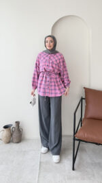 Oduncu Gömlek - Pembe - Görsel 4