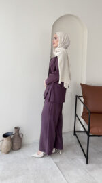 Rasha Modal Takım - Mürdüm - Görsel 2