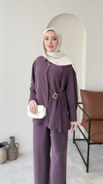 Rasha Modal Takım - Mürdüm - Görsel 4