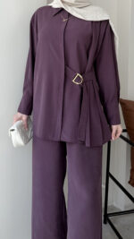 Rasha Modal Takım - Mürdüm - Görsel 6