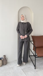 Rasha Modal Takım - Antrasit - Görsel 2