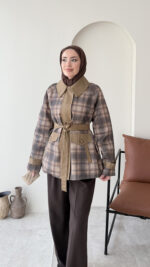 Ekose Ceket - Kahve - Görsel 2