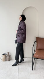 Flower Ceket - Mürdüm - Görsel 5