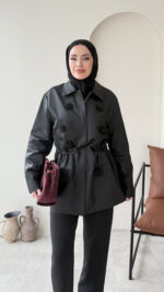 Flower Ceket - Siyah