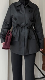 Flower Ceket - Siyah - Görsel 3