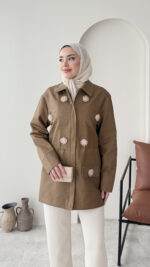 Flower Ceket - Camel - Görsel 2