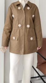 Flower Ceket - Camel - Görsel 3