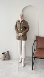 Flower Ceket - Camel - Görsel 6