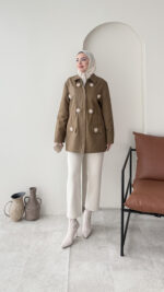 Flower Ceket - Camel - Görsel 7