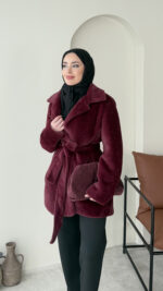 Gusi Kürk - Bordo - Görsel 2