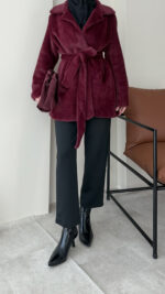 Gusi Kürk - Bordo - Görsel 4