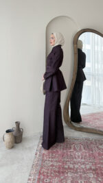 Midin Denim Takım - Mürdüm - Görsel 2