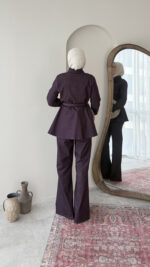 Midin Denim Takım - Mürdüm - Görsel 3