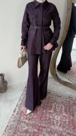 Midin Denim Takım - Mürdüm - Görsel 7