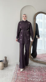 Noyan Denim Takım - Mürdüm