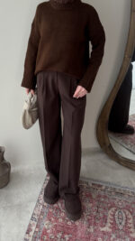 Hola Triko Kazak - Koyu Kahve - Görsel 3