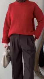 Hola Triko Kazak - Kırmızı - Görsel 3