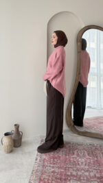 Hola Triko Kazak - Pembe - Görsel 5