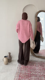 Hola Triko Kazak - Pembe - Görsel 6