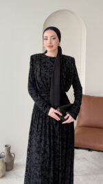 Moon Tasarım Elbise - Siyah (Ön Sipariş tedarik süreci 20 gündür ) - Görsel 4