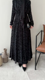 Moon Tasarım Elbise - Siyah (Ön Sipariş tedarik süreci 20 gündür ) - Görsel 6