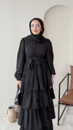 Kasra Tasarım Elbise - Siyah - Görsel 4