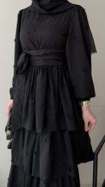 Kasra Tasarım Elbise - Siyah - Görsel 8