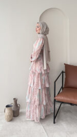 Viona Tasarım Elbise - Pembe (Ön Sipariş ) - Görsel 2