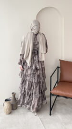 Viona Tasarım Elbise - Vizon - Görsel 3