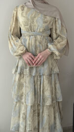 Viona Tasarım Elbise - Sarı - Görsel 6