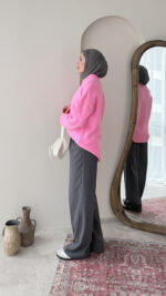 Hola Triko Kazak - Açık Pembe - Görsel 5