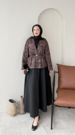 Lora Etekli Scuba Takım - Siyah