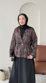 Lora Etekli Scuba Takım - Siyah - Görsel 4