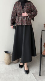 Lora Etekli Scuba Takım - Siyah - Görsel 6