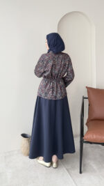 Lora Etekli Scuba Takım - Lacivert - Görsel 3