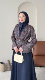 Lora Etekli Scuba Takım - Lacivert - Görsel 5