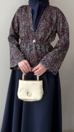 Lora Etekli Scuba Takım - Lacivert - Görsel 6