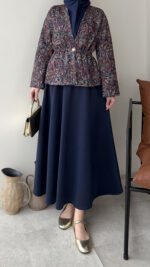 Lora Etekli Scuba Takım - Lacivert - Görsel 7