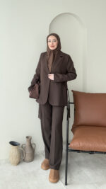 Belin Blazer Takım - Koyu Kahve